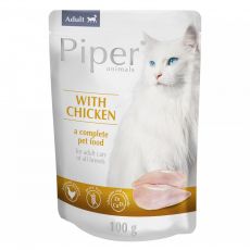 detail PIPER kapsička Cat Adult kuracia, 100 g